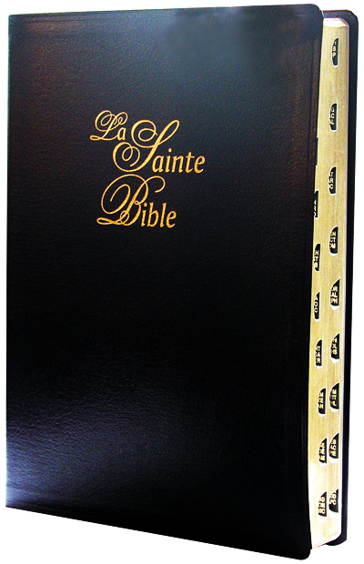 Bible Segond 1910, gros caractères, noire